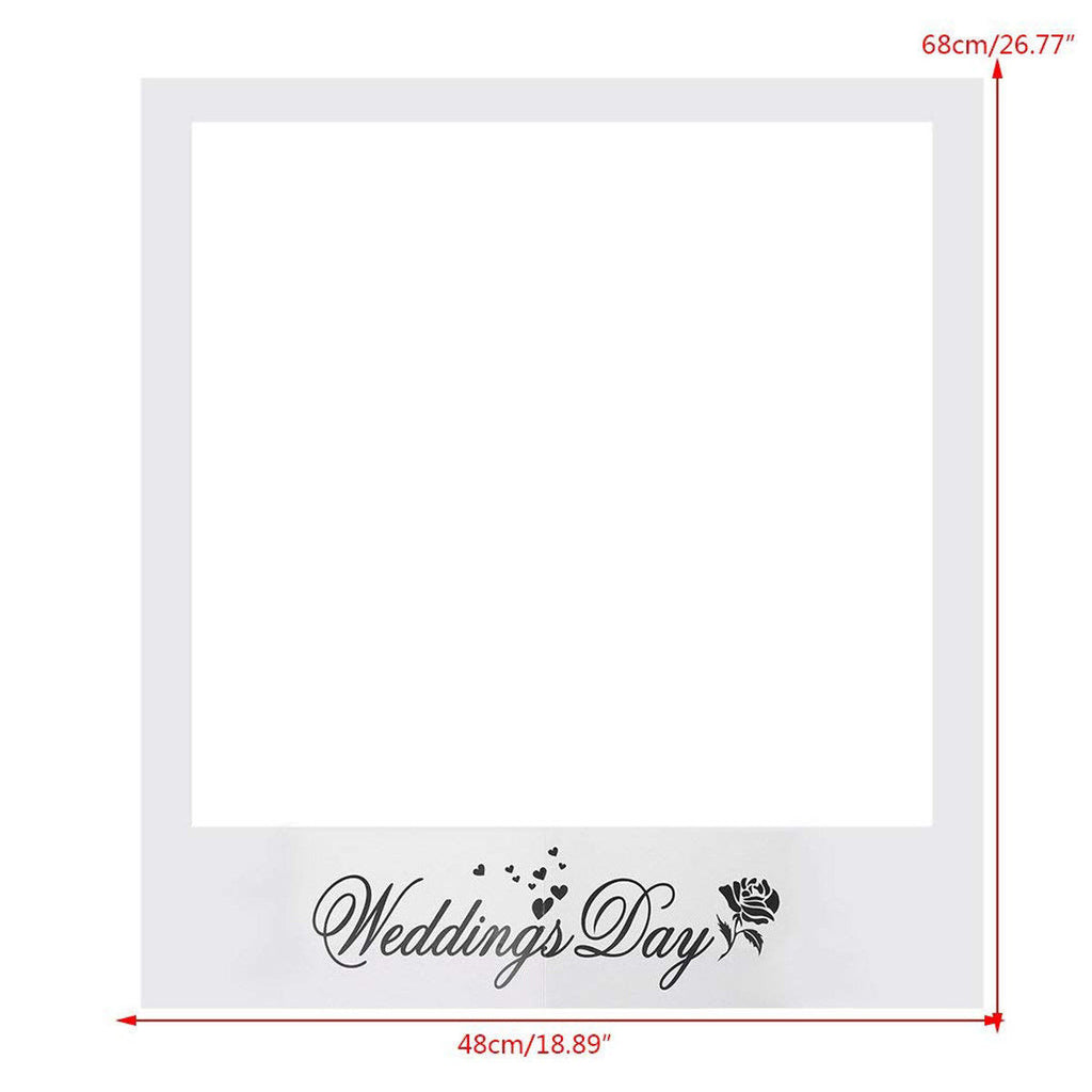 Cardboard Photo Frame Prop - Wedding Day