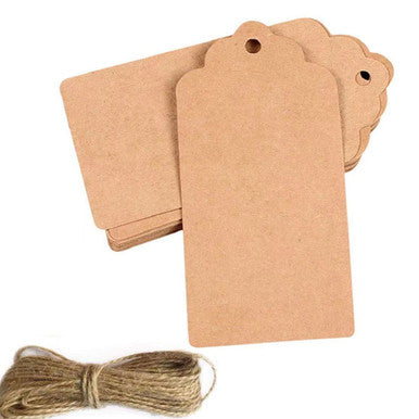 Blank Kraft Gift Tags - Pack of 100