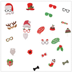 Christmas Cardboard Photo Frame + Props (54pcs)