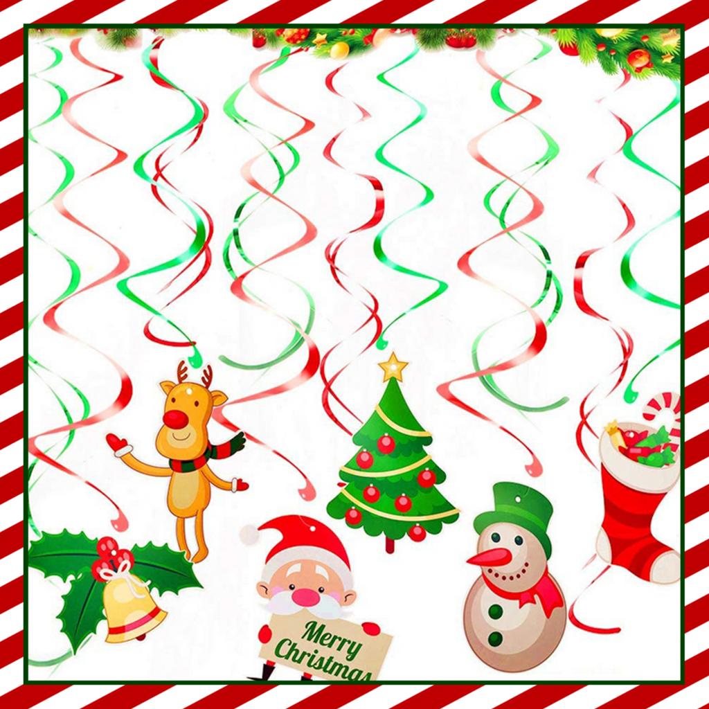 Christmas Balloons, Banner & Decorations Kit