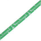 10mm x 9m Christmas Themed Printed Grosgrain Ribbons, 4 Rolls - Green & Red