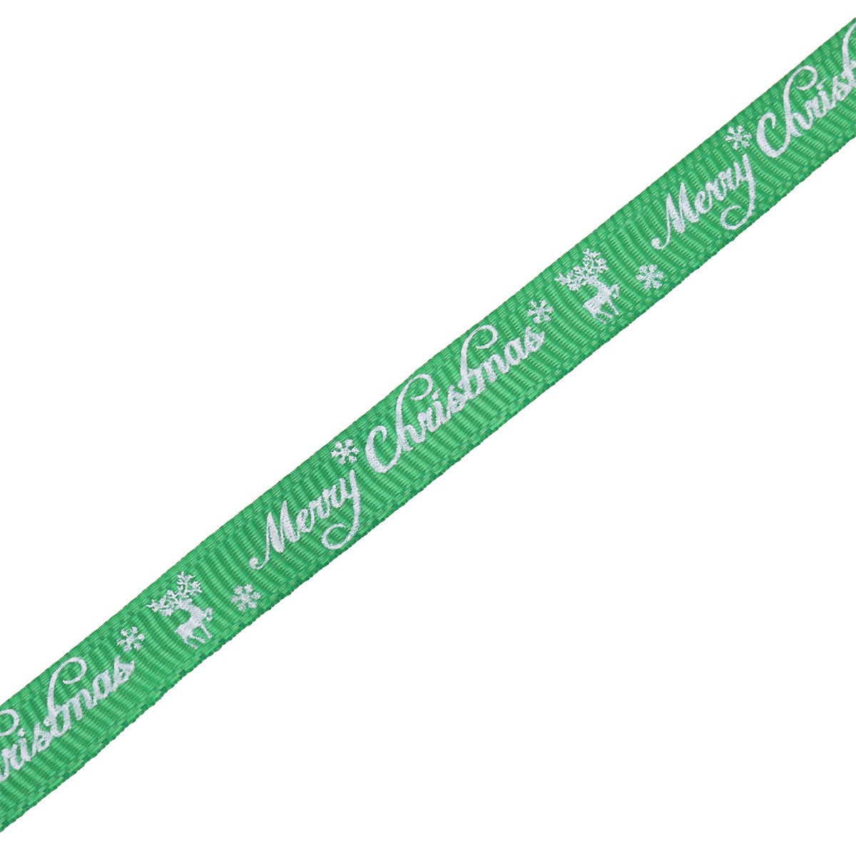 10mm x 9m Christmas Themed Printed Grosgrain Ribbons, 4 Rolls - Green & Red