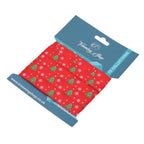 Tree & Snowflakes Printed Grosgrain Ribbon - Red