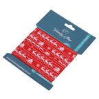 Santa Sleigh Printed Grosgrain Ribbon - Red