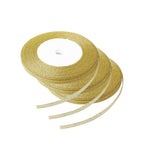 Glitter Organza Ribbon - Gold