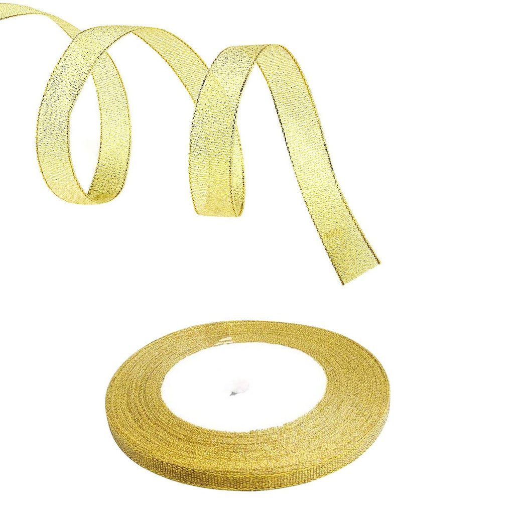 Glitter Organza Ribbon - Gold