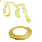 Glitter Organza Ribbon - Gold