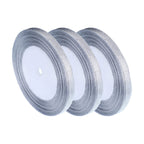 Glitter Organza Ribbon - Silver
