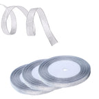 Glitter Organza Ribbon - Silver