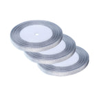 Glitter Organza Ribbon - Silver