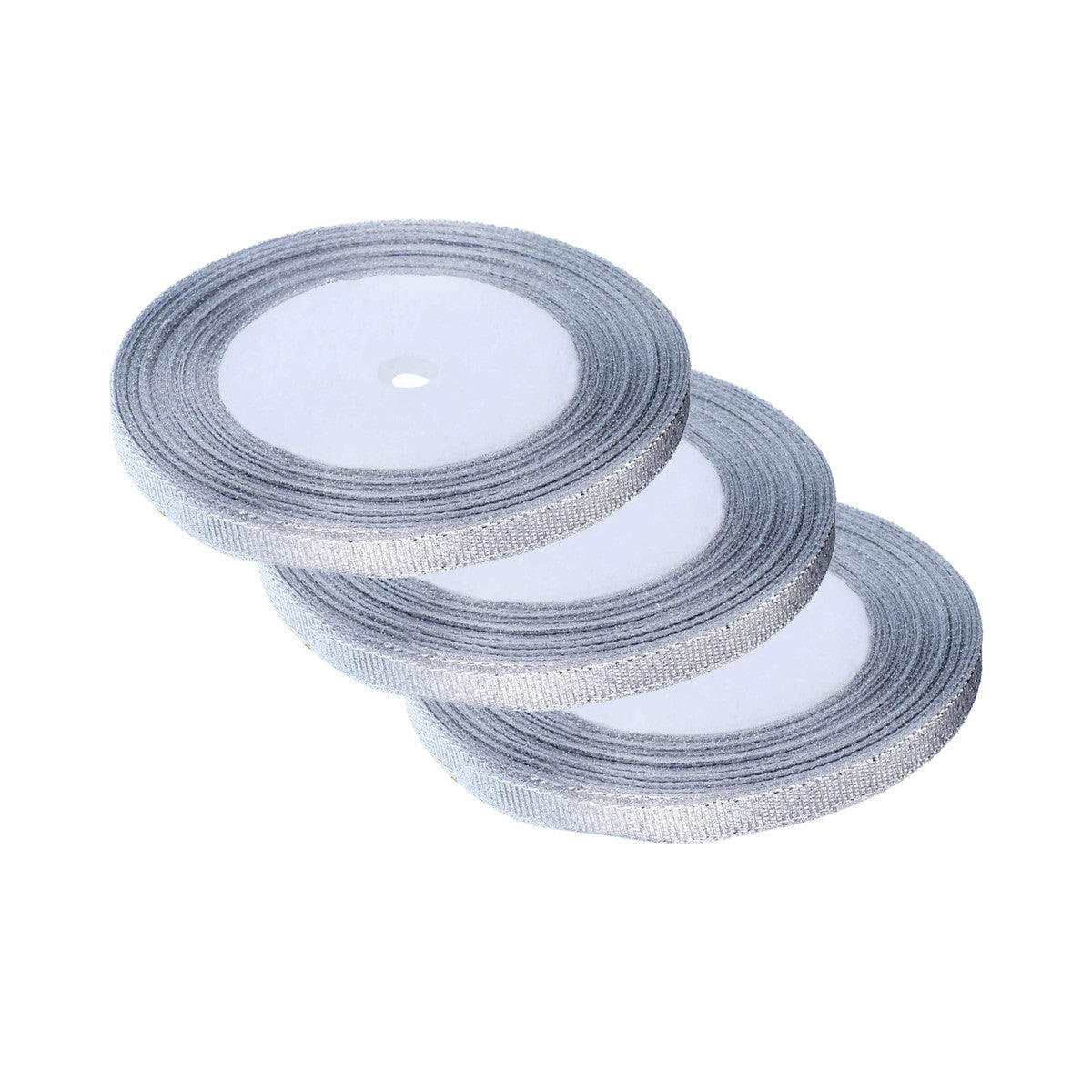 Glitter Organza Ribbon - Silver