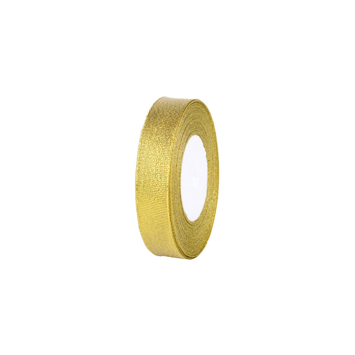 10mm Glitter Organza Ribbon - Gold