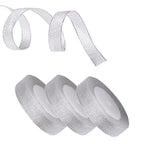 10mm Glitter Organza Ribbon - Silver