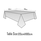 120cm x 180cm Rectangle Christmas Reindeer Print PVC Tablecloth