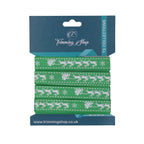 Santa Sleigh Printed Grosgrain Ribbon - Green
