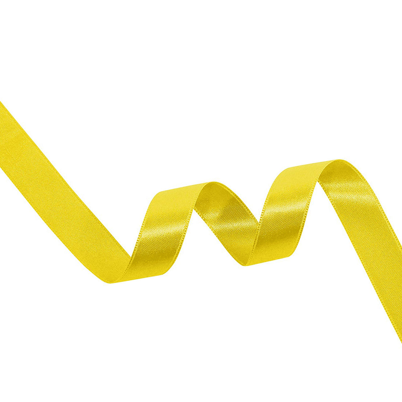 Double Sided Satin Ribbon - Yellow