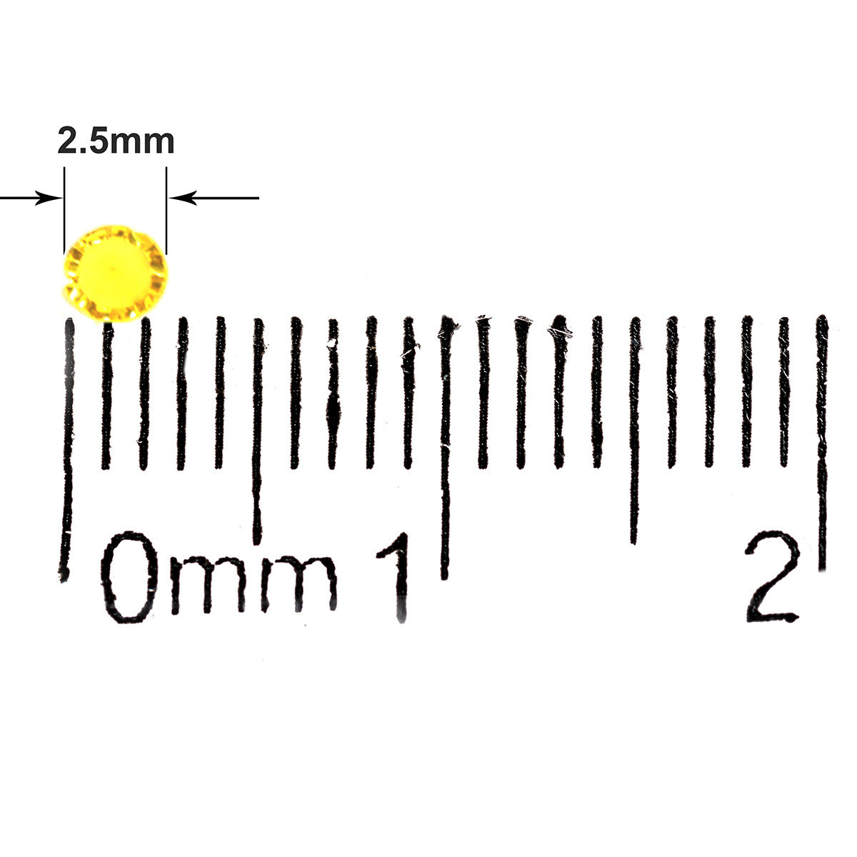4000 Iridescent Table Scatter Acrylic Crystals, 2.5mm - Yellow