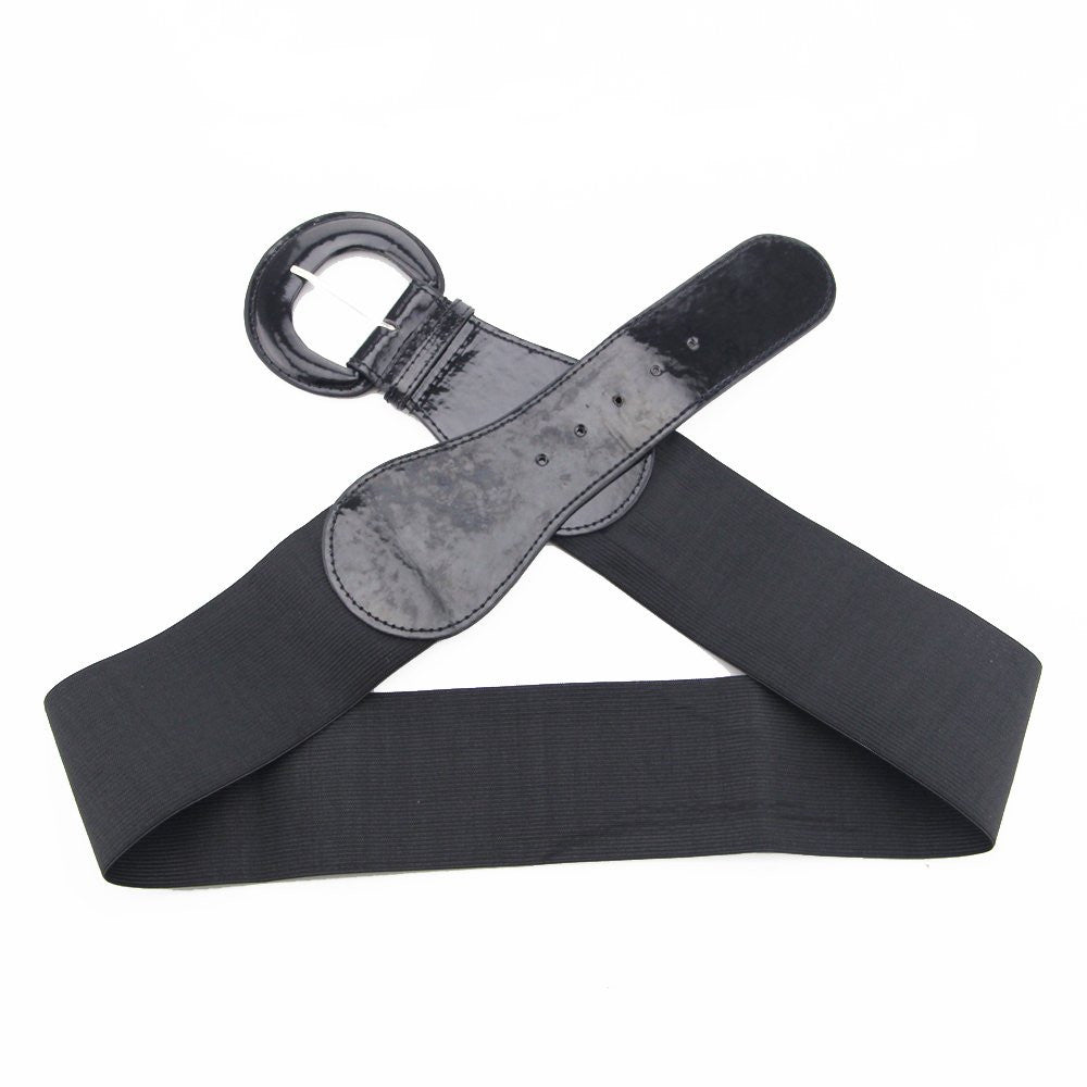 Shiny D Shape Buckle Belt